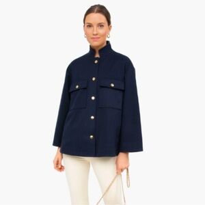 Tuckernuck Navy Blue Women's Cape Jacket